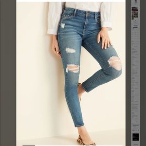 Rock Star Distressed Skinny Jeans